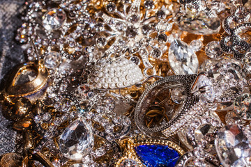 Fashion jewelry from yellow and white gold