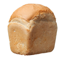 delicious fresh warm bread isolated on white