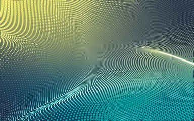 Abstract polygonal space low poly dark background, 3d rendering