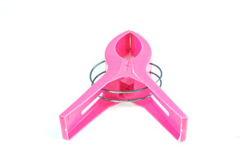 clothespins isolated on white background