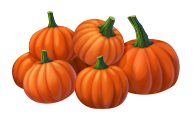 pumpkin isolated on white background