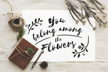 Garden Flower Belong Alway Concept