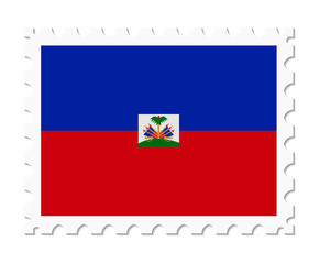 stamp flag haiti