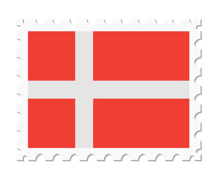 stamp flag denmark