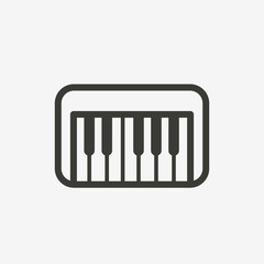 piano outline icon