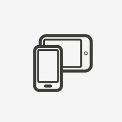 smartphone outline icon