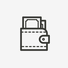 wallet with money icon