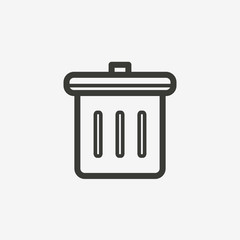 bin outline icon