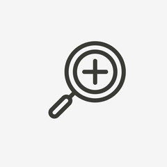 Fototapeta premium zoom in icon