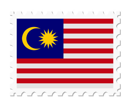 stamp flag malasya