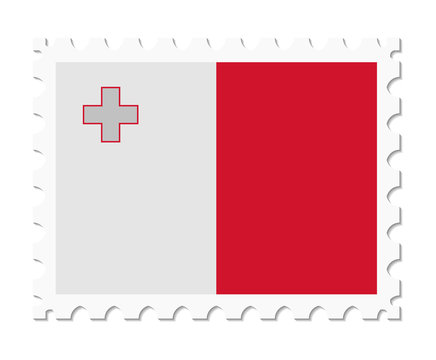 stamp flag malta