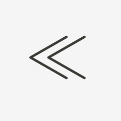 fast backward icon