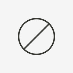 prohibit signal icon
