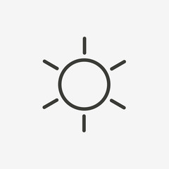 weather sun icon