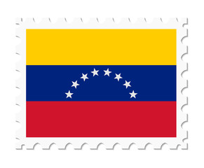 stamp flag venezuela