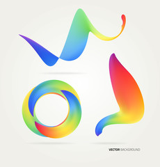 Fototapeta premium Abstract creative colorful lines and shapes