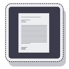 paper document isolated icon vector illustration design