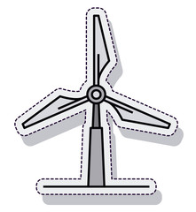 windmill energy isolated icon vector illustration design