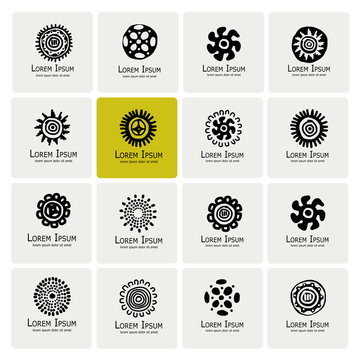 Ethnic logo set for your design