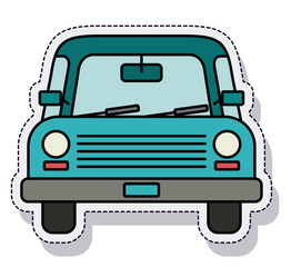 car vehicle isolated icon vector illustration design