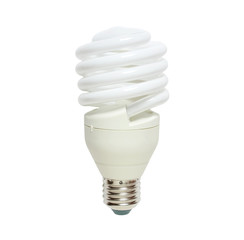 Energy saving lamp isolated on the white background