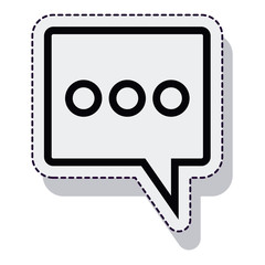 speech bubble message isolated icon vector illustration design