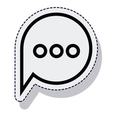 speech bubble message isolated icon vector illustration design