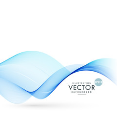 blue smooth wave background illustration