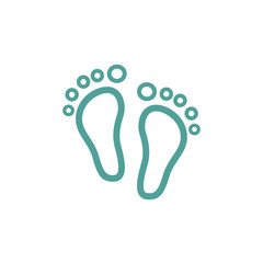 Footprint icon sign