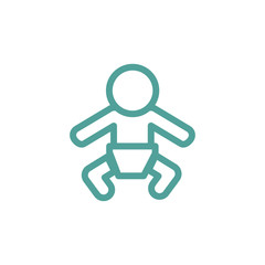Baby icon sign