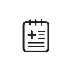 Fototapeta premium Medical record icon