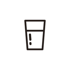 Water glass icon