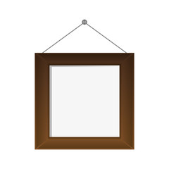 flat design regular square frame icon vector illustration