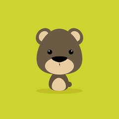 Cute Cartoon Wild bear