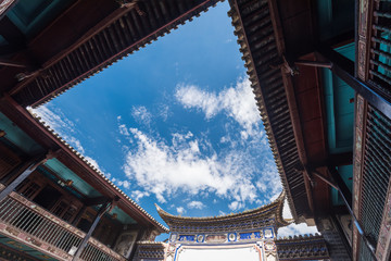 Fototapeta na wymiar oriental style historical buildings