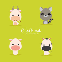 Cute Cartoon Wild Animal
