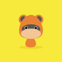 Cute Cartoon Wild monkey