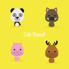 Cute Cartoon Wild Animals