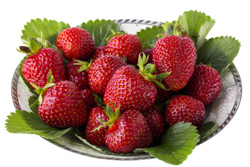 red ripe strawberries