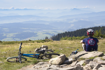 on top the Pilsko, Slovakia, Poland