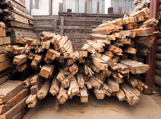 Timber in the store 