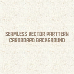 Seamless vector pattern white cardboard background