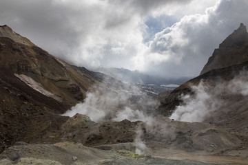 Aktiver Vulkan - Mutnovskij - Kamtschatka - Sibirien - Russland