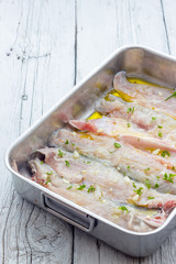Cooking Baked sea bass