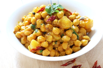 Indian/Nepali/Pakistani Chickpeas or Chana curry