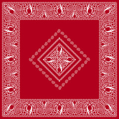 Obraz premium 頭蓋骨のバンダナ 素材