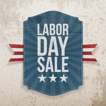 Labor Day Sale paper Tag