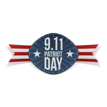 Patriot Day 9-11 Banner with Ribbon