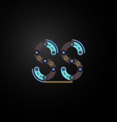 Line letter design