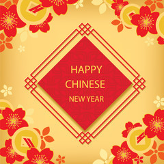 Chinese new year greeting card